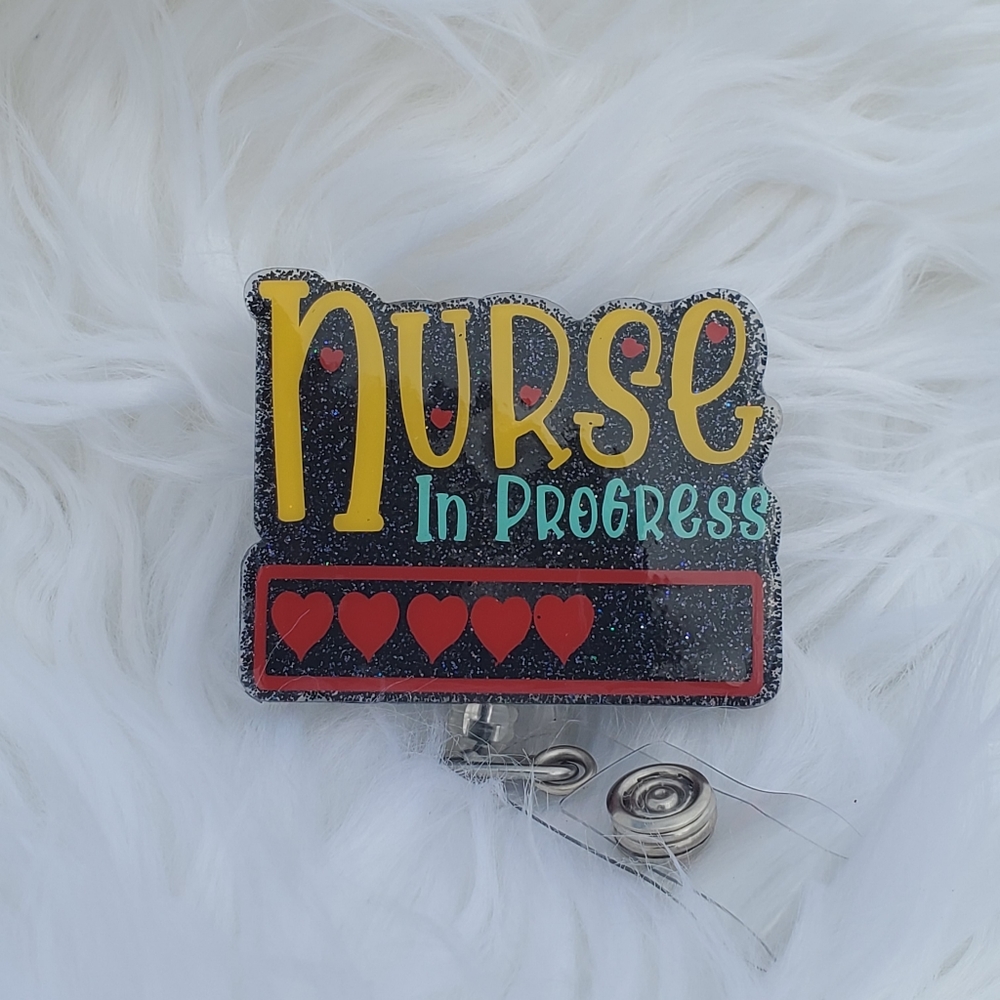 Nurse In Progress Badge Reel